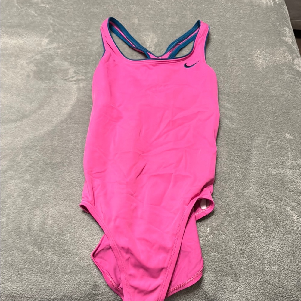Nike Pink Performance One-Piece Swimsuit